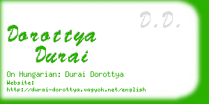 dorottya durai business card